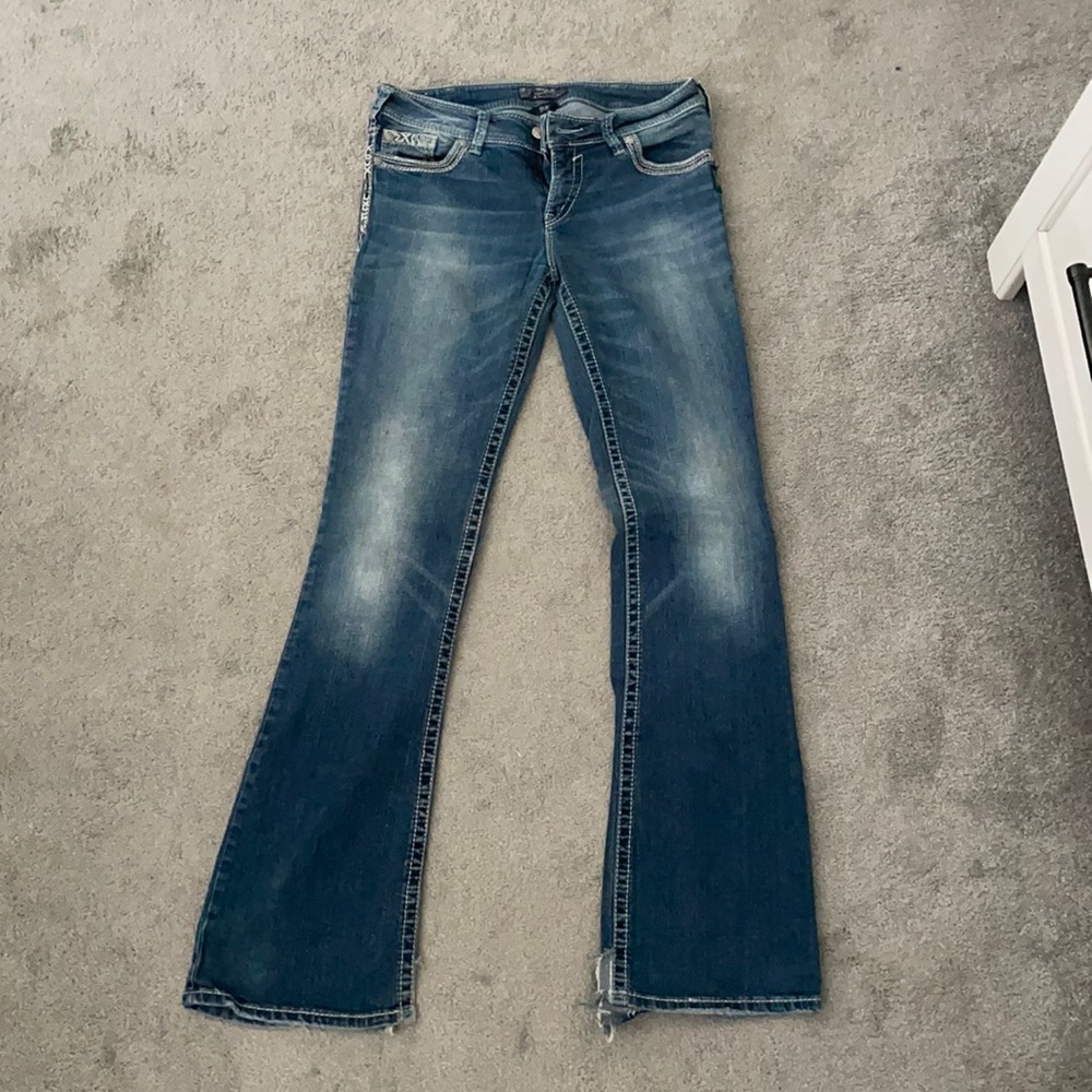 Silver Suki Jeans 31x36 Extra Long